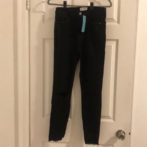 Frame Le High Skinny with Knee Cut Outs